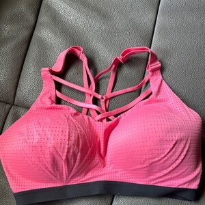 Victoria's Secret Hot Pink Strappy Sports Bra